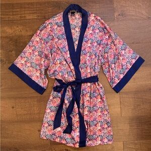 Victoria's Secret Boho Satin Kimono Robe Belted w/ Pockets Women’s XS/S